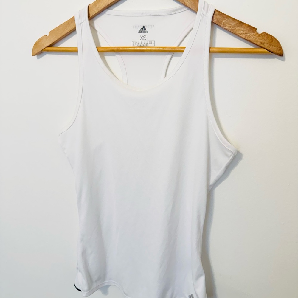 Adidas Women's Club Tennis White Racerback Tank Top